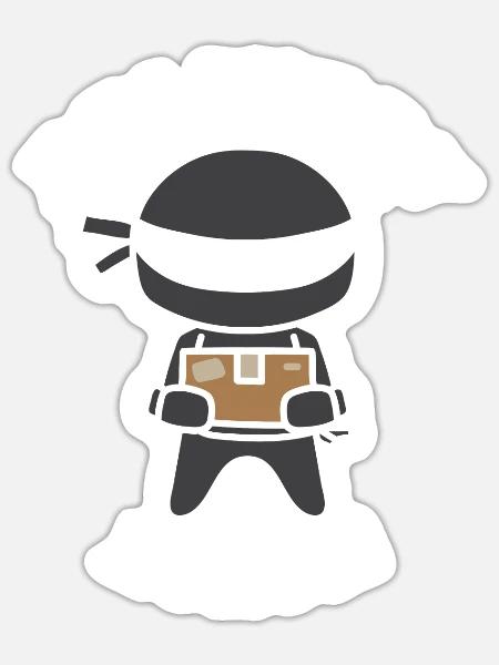 - Sticker - white matte
