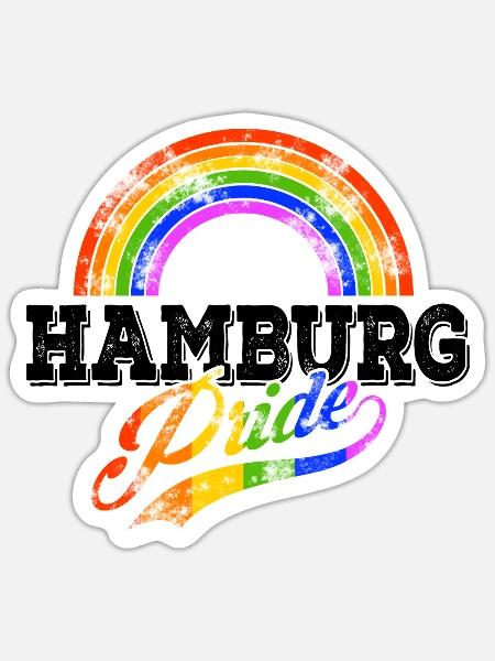 Pride Hamburg - Sticker - white matte
