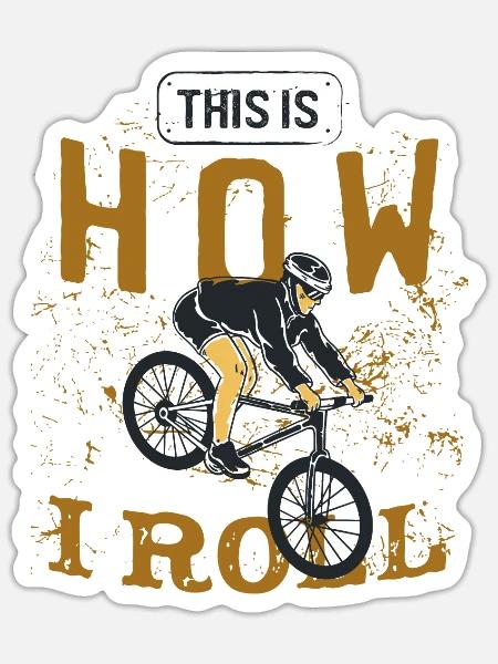 MTB Bicycles MTB Mountain biking Mountain-Bike - Sticker - white matte