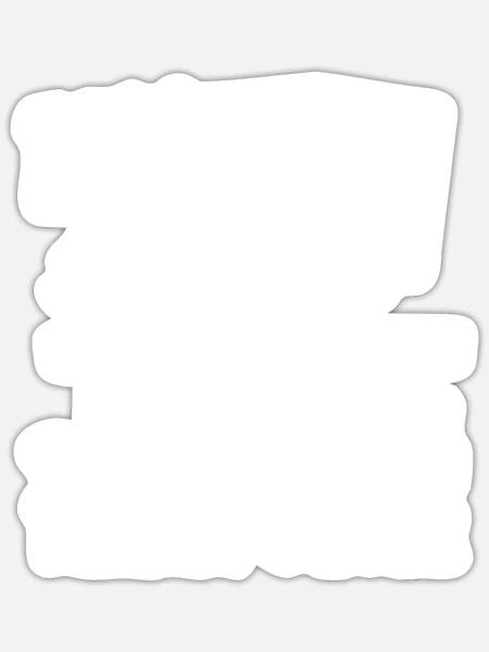  - Sticker - white matte