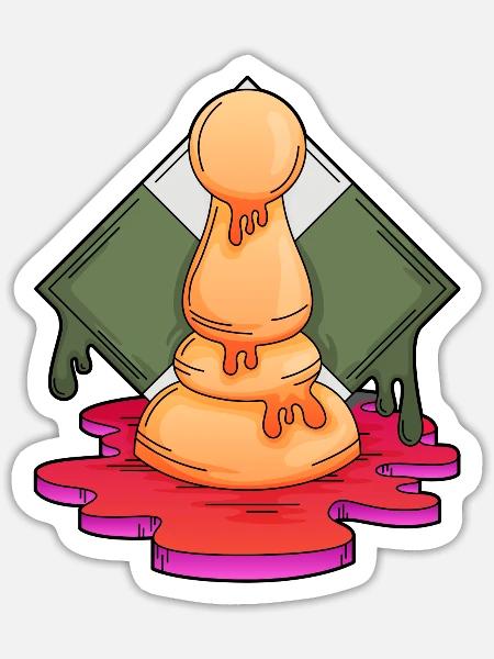  - Sticker - white matte