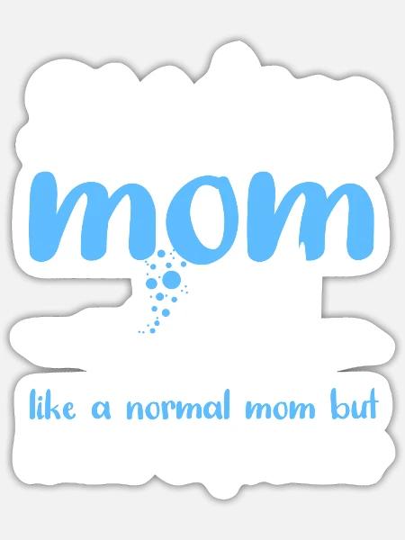 Swimming Swim Mom - Sticker - white matte