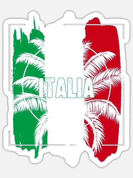 Italia Italy Flag Native Pride - Sticker - white matte