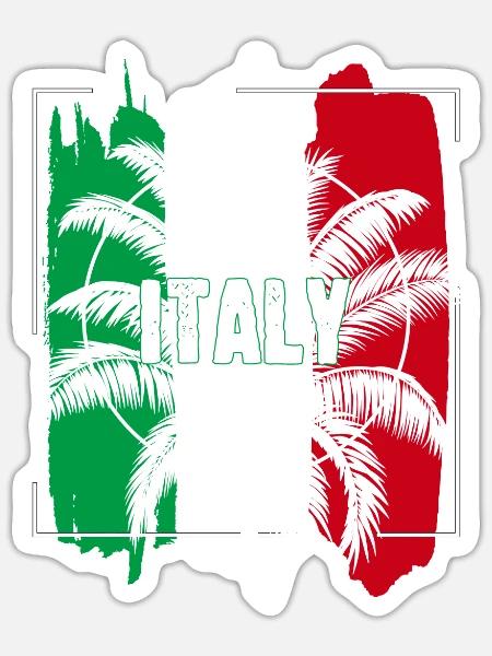 Italy Italia Flag Native Pride - Sticker - white matte