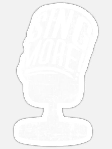 - Sticker - white matte