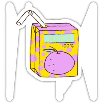 all juice no seeds - Sticker - white matte - Front
