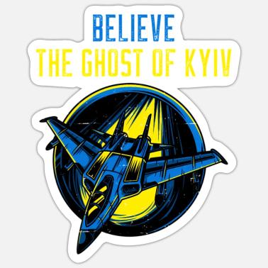 The Ghost Of Kyiv Sticker - 3.5" High-Quality Glossy Decal, Ukrainian Patriotism Support - View #5