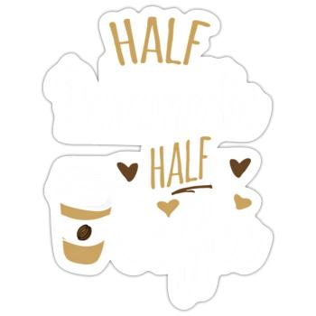 Half Paramedic Half Coffee Paramedic - Sticker - white matte - Front