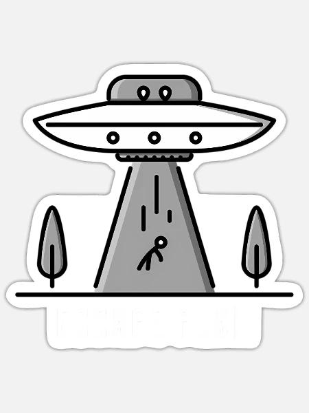 Hebrew Israelite Escape Plan Chariot Ufo - Sticker - white matte