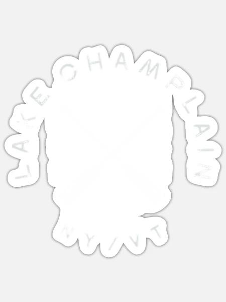 Lake Champlain - Sticker - white matte