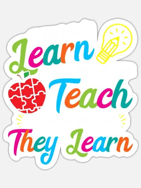 d Teacher cial Education Teacher d - Sticker - white matte