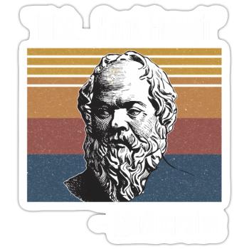 Meh Enough Mediocrates - Sticker - white matte - Front