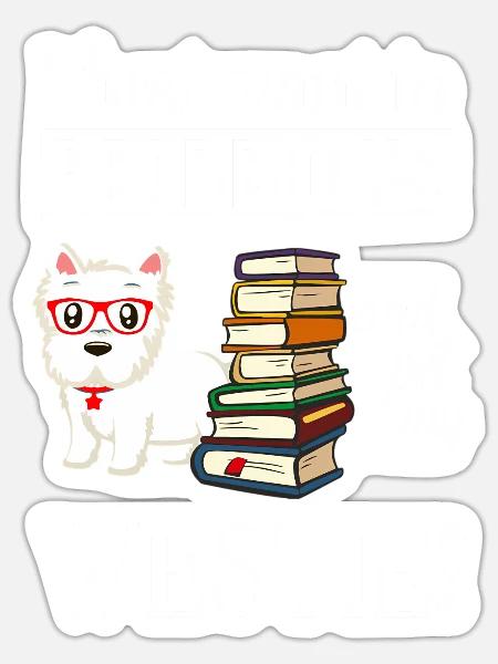 Read Boo And My Pet West Highland White Terrier - Sticker - white matte