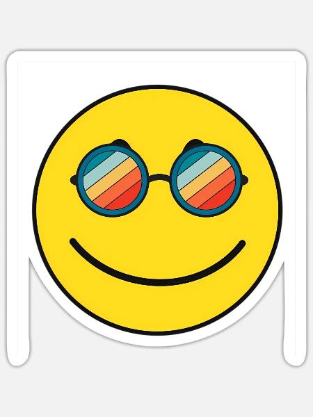 Smiling Face Happy Smile - Sticker - white matte
