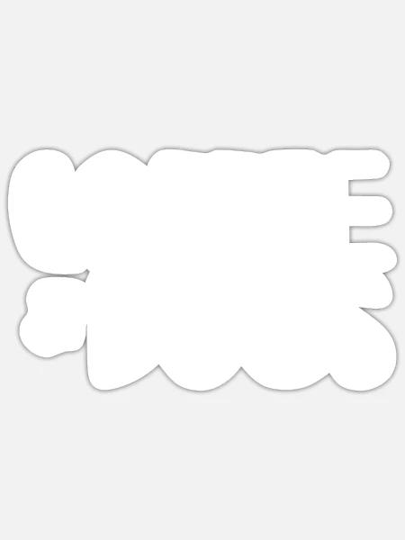  - Sticker - white matte