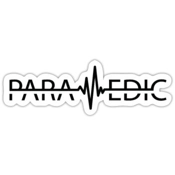 Paramedic Heartbeat - Sticker - white matte - Front