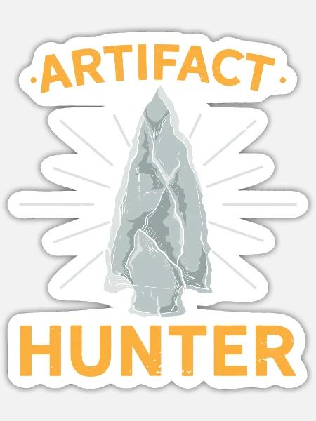 Artifact Hunter Arrowhead Hunter - Sticker - white matte