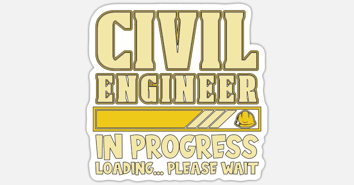 Civil Engineer Logo Sticker