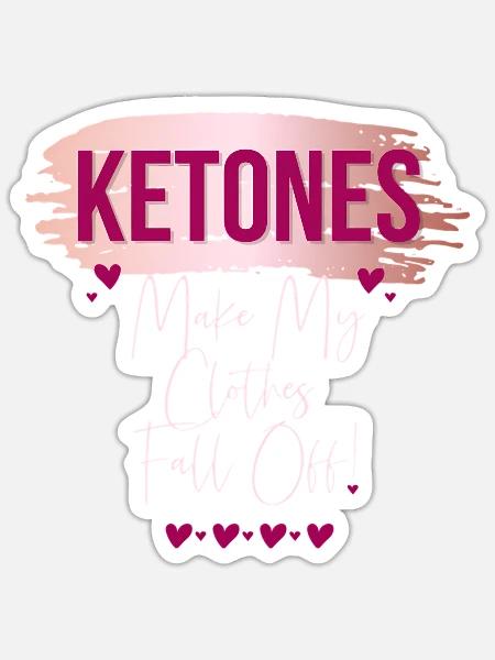 Ketones Weight Loss - Sticker - white matte
