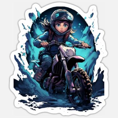 anime dirt bike helmet Carbon Fiber Cartoon RHKC Open Face Motorcycle The Raider RX1 Adult MX Helmet in pink and black brings together a sharp look and all Dirt Bike Anime Girl Ice