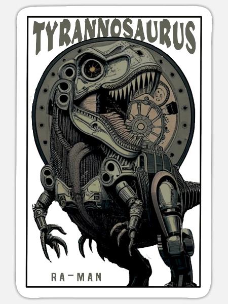 tyrannosaurus - Sticker - white matte