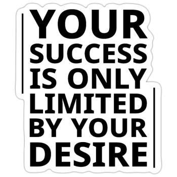 Motivational Quotes For Success - Sticker - white matte - Front