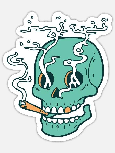 - Sticker - white matte