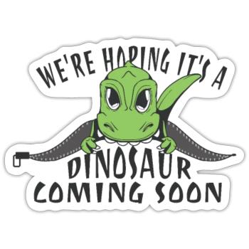 Prehistoric Peekaboo - Sticker - white matte - Front