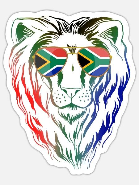 South Africa - Sticker - white matte