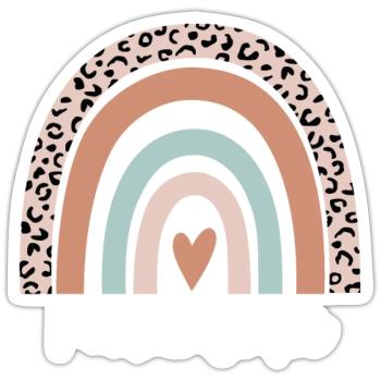 Paramedic Rainbow Leopard Funny Paramedic - Sticker - white matte - Front