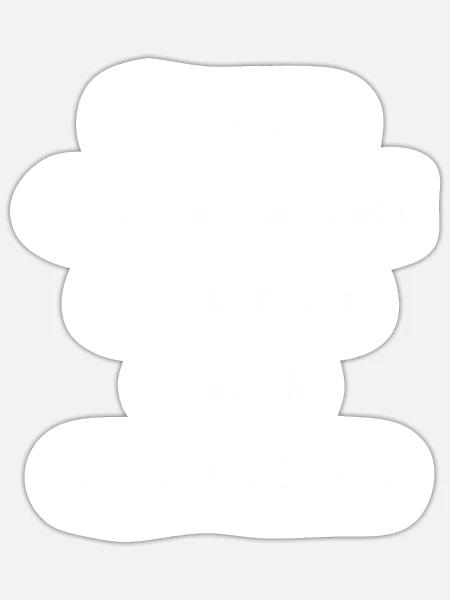 - Sticker - white matte
