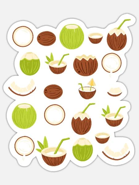 - Sticker - white matte