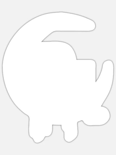 Moon Luna Mona Crescent Moon Astronaut - Sticker - white matte
