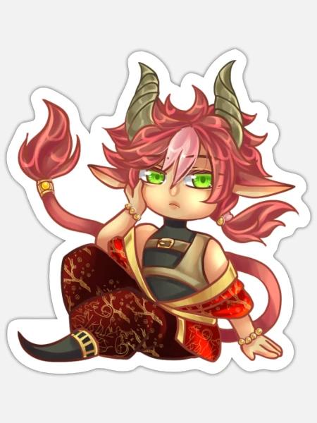 - Sticker - white matte