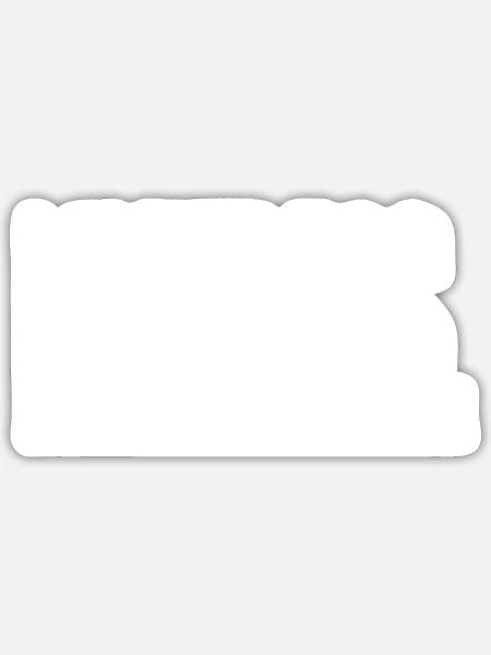 - Sticker - white matte