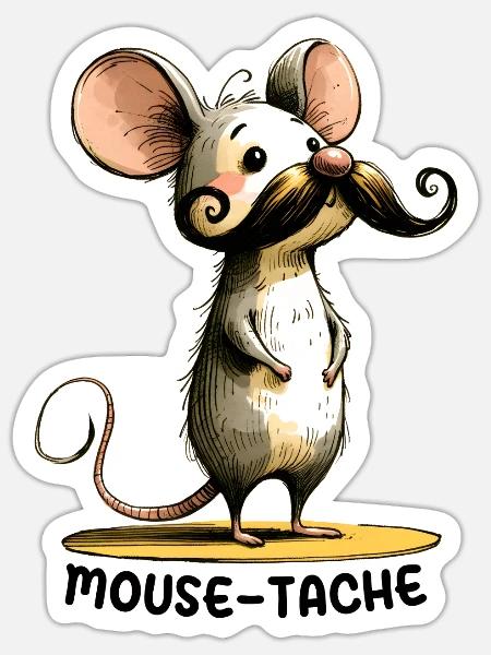  - Sticker - white matte