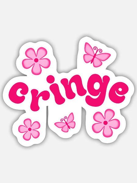 Cringe - Sticker - white matte