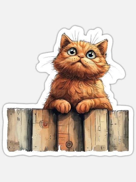 - Sticker - white matte