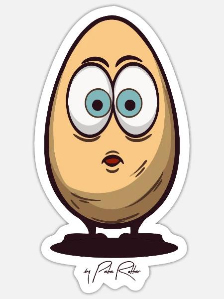 - Sticker - white matte