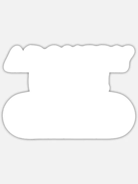  - Sticker - white matte
