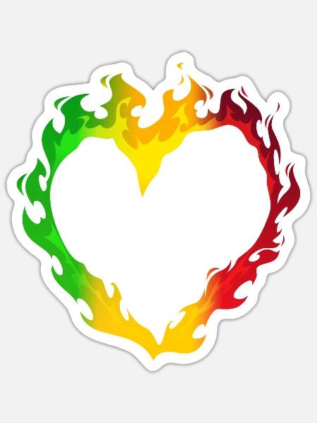 Rastafari Music Vibes Only Rasta Jamaika Reggae - Sticker - white matte