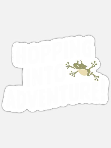 Amphibian Frog Hunter Enthusiast Frog Catching - Sticker - white matte