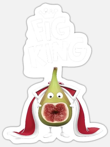 Fig King - Sticker - white matte