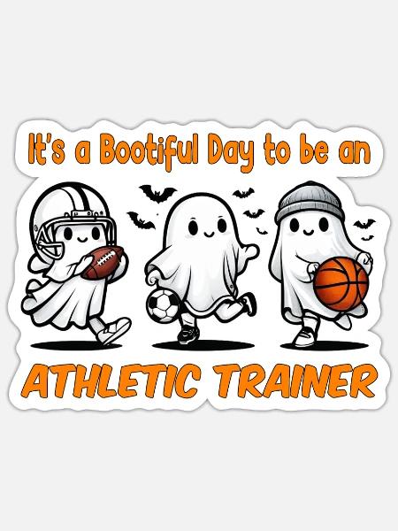 Bootiful Day Athletic Trainer - Sticker - white matte