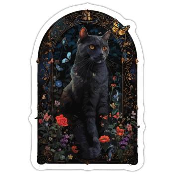 Russian Blue Cat - Sticker - white matte - Front