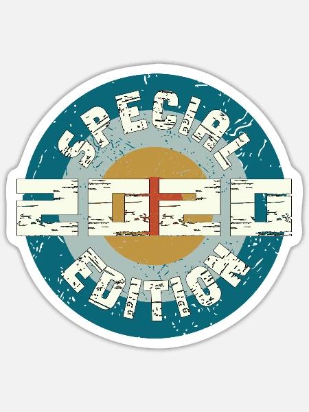 Édition Spéciale Année de naissance 2020 - Sticker - blanc mat