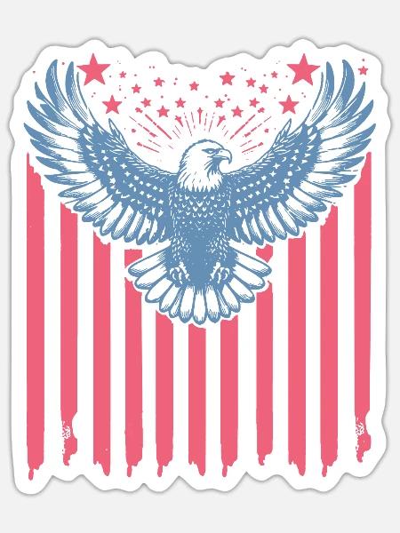 Eagle America - Sticker - white matte