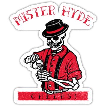 Mister Hyde - Sticker - white matte - Front