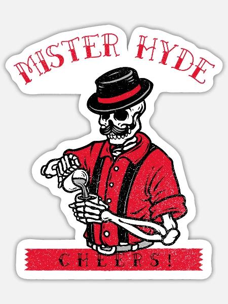 Mister Hyde - Sticker - white matte