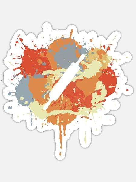 - Sticker - white matte